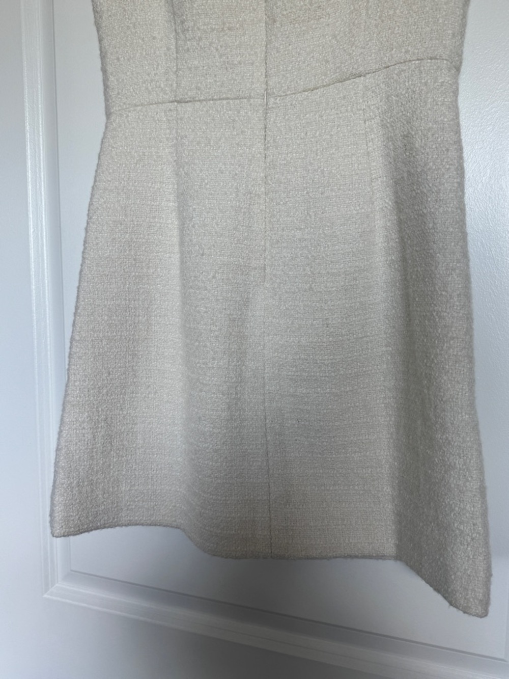 NWT | J. CREW Women’s Sophia Dress with Velvet Bows in Tweed | Ivory | Size 4 - Picture 9 of 16